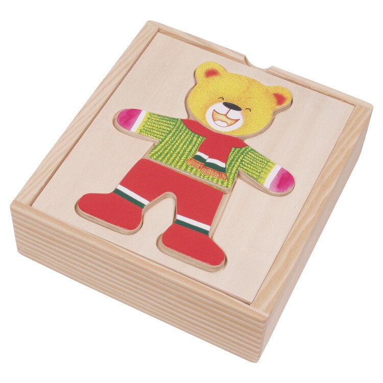 Puzzle Imbraca Ursuletul (mare), Fakopancs, multicolor