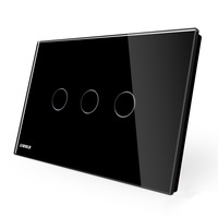 intrerupator triplu cap scara cap cruce wireless cu touch livolo din sticla negru - standard italian imagen 16_0_
0