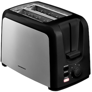 Prajitor de paine Heinner HTP-700BKSS, 750 W, 7 nivele de rumenire, 3 functii, Negru/Inox Prajitor de paine Heinner HTP-700BKSS, 750 W, 7 nivele de rumenire, 3 functii, Negru/Inox