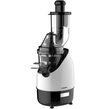 Storcator de fructe cu melc Heinner HSJ-200WH, 200 W, 75 Rpm, Tub larg 80 mm, Recipiente fara BPA, Functie reverse, Alb/Negru Storcator de fructe cu melc Heinner HSJ-200WH, 200 W, 75 Rpm, Tub larg 80 mm, Recipiente fara BPA, Functie reverse, Alb/Negru