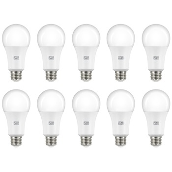Set 10 becuri LED Star-Light, E27, 15W (100W), 1350 lm, A++, lumina calda (3000K) Set 10 becuri LED Star-Light, E27, 15W (100W), 1350 lm, A++, lumina calda (3000K)