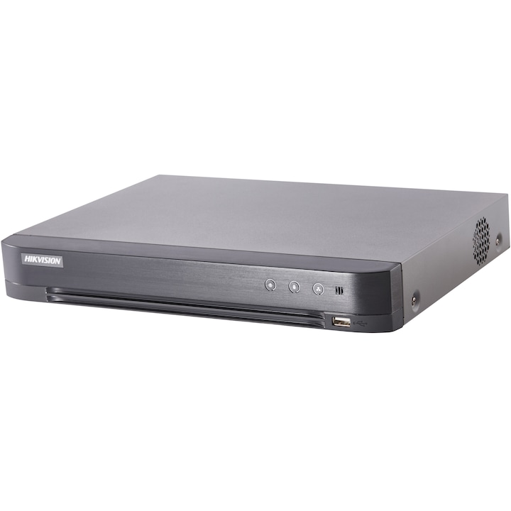 DVR Hikvision TurboHD DS-7204HQHI-K1, 4 canale, 3MP, 4 TurboHD/AHD/Analog