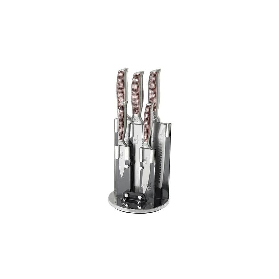 Set cutite cu suport maner inox Berlinger Haus BH 2169