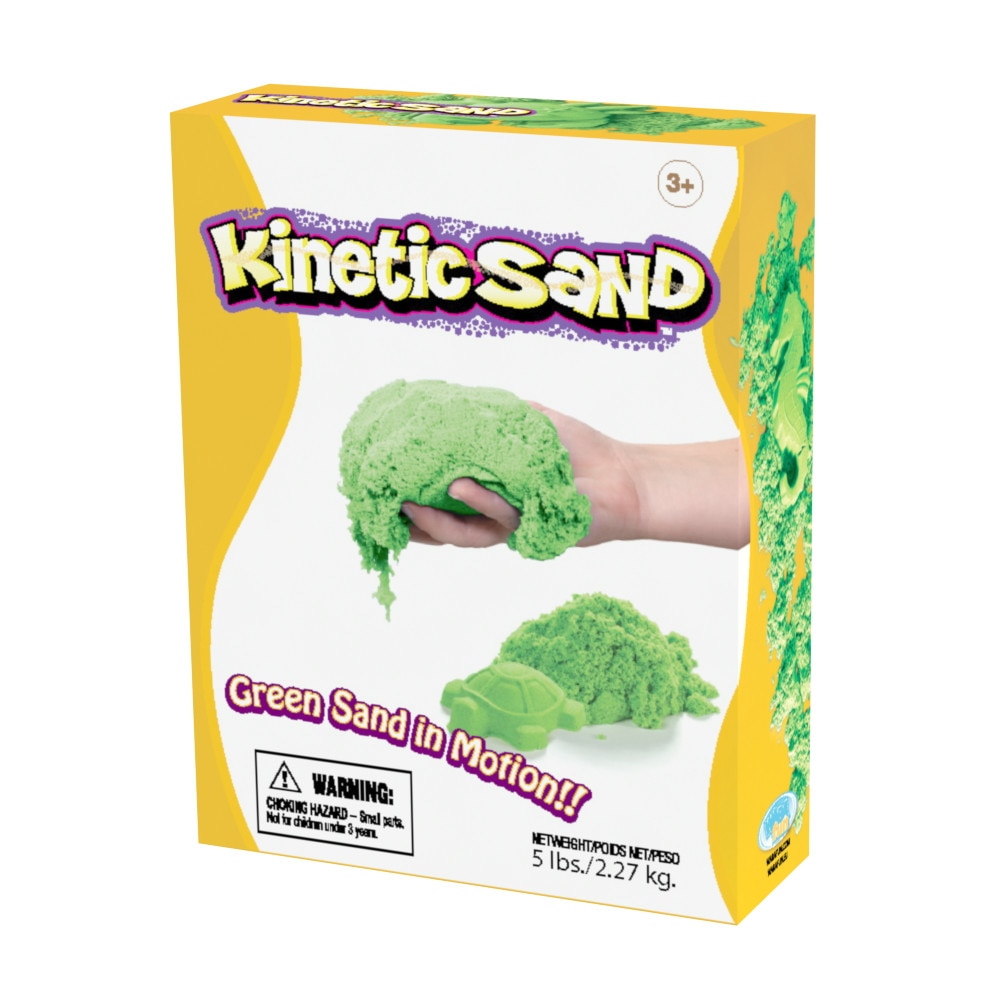 Nisip, Relevant Play, Kinetic Sand, Verde, 2.27 kg