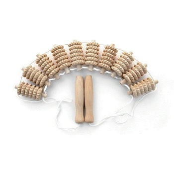 Aparat de masaj de inapoi din lemn Samozdrav, Bej Aparat de masaj de inapoi din lemn Samozdrav, Bej