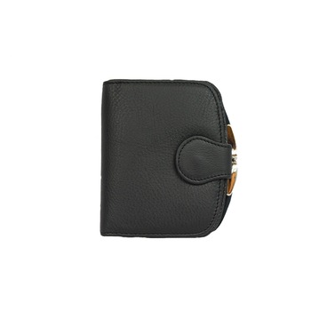 Portofel dama din piele naturala 301Black Portofel dama din piele naturala 301Black