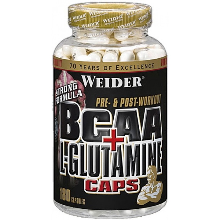 Weider BCAA + L-Glutamine (180 kapszula)