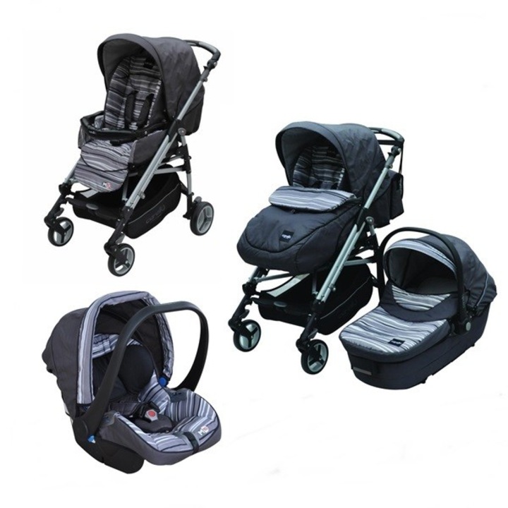 Carucior M10 sistem 3 in 1 Stripes