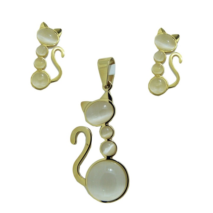 Комплект дамски обеци и висулка Stilius A704-1