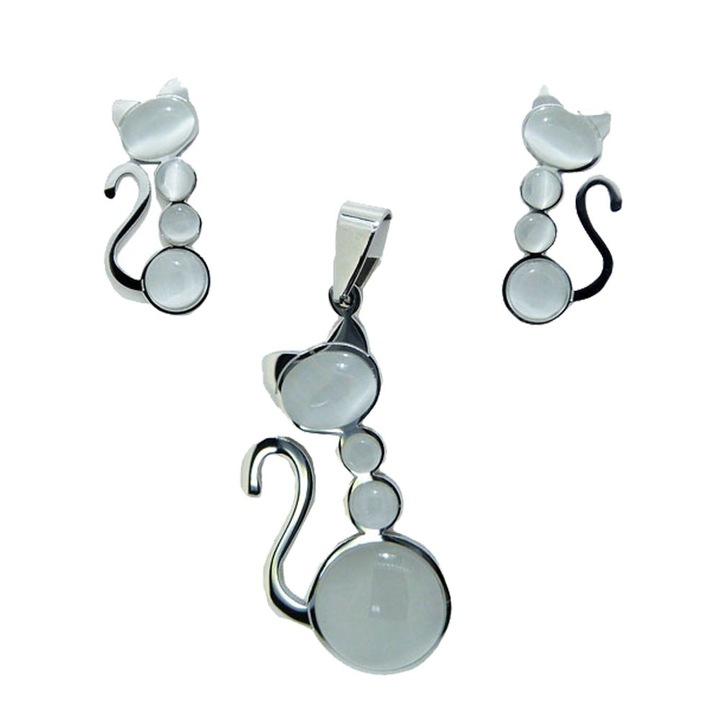 Комплект дамски обеци и висулка A704-2