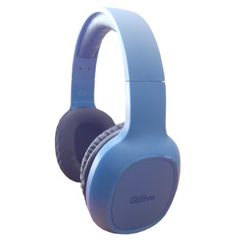 Casti. audio cu bluetooth , Qilive , culoare albastra , functie hands free Casti. audio cu bluetooth , Qilive , culoare albastra , functie hands free