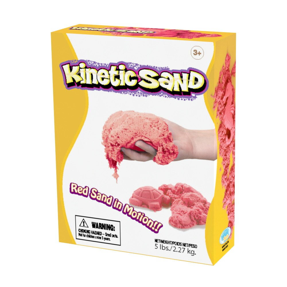 Nisip, Relevant Play, Kinetic Sand, Rosu, 2.27 kg