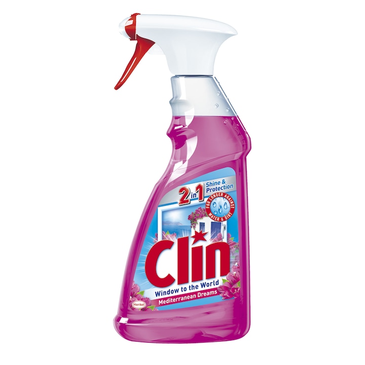 Clin 2in1 Shine & Protection Mediterranean Dreams Ablaktisztító oldat, 500 ml
