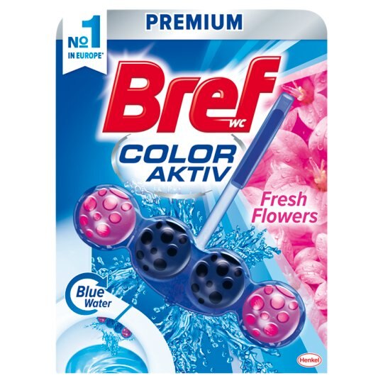 Odorizant toaleta Bref Premium Color Aktiv Fresh Flowers 50gr