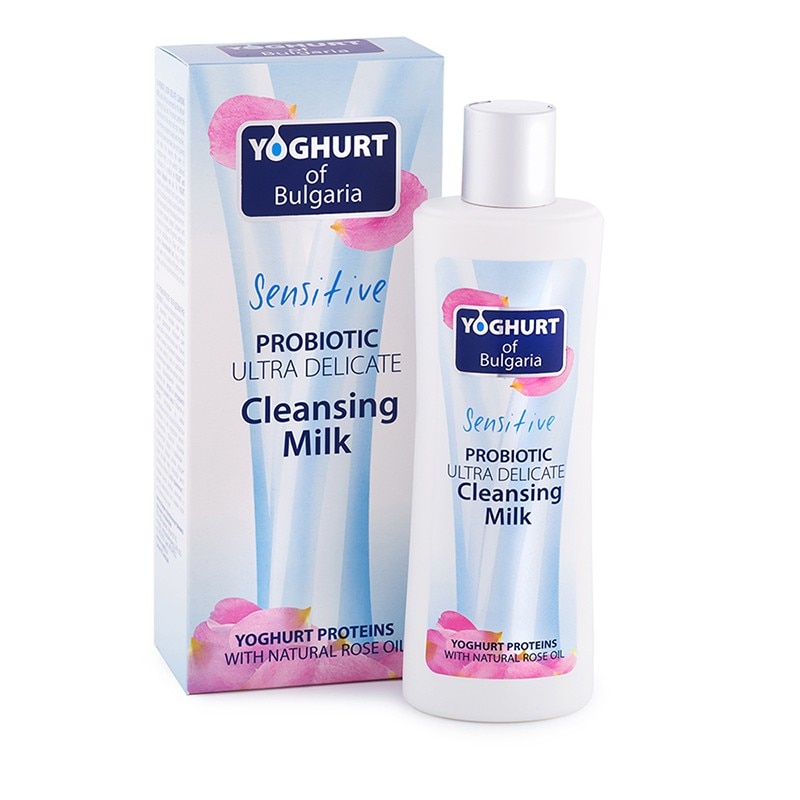 Lapte demachiant, Biofresh, Yoghurt of Bulgaria, cu probiotice din iaurt si ulei natural de trandafiri, 230 ml