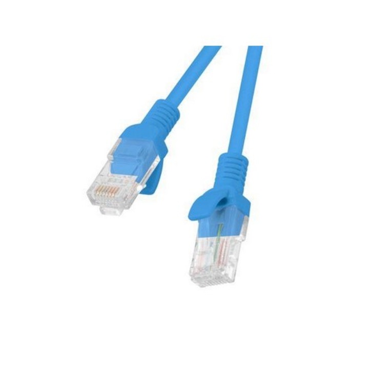 Lanberg RJ45 cat. 5e UTP 0.5m kék patch kábel