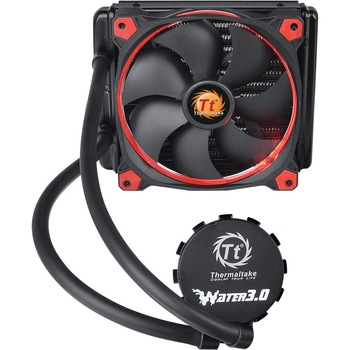 Sistem de racire cu lichid Thermaltake Water 3.0 Riing Red 140, sistem pre-umplut cu lichid Sistem de racire cu lichid Thermaltake Water 3.0 Riing Red 140, sistem pre-umplut cu lichid