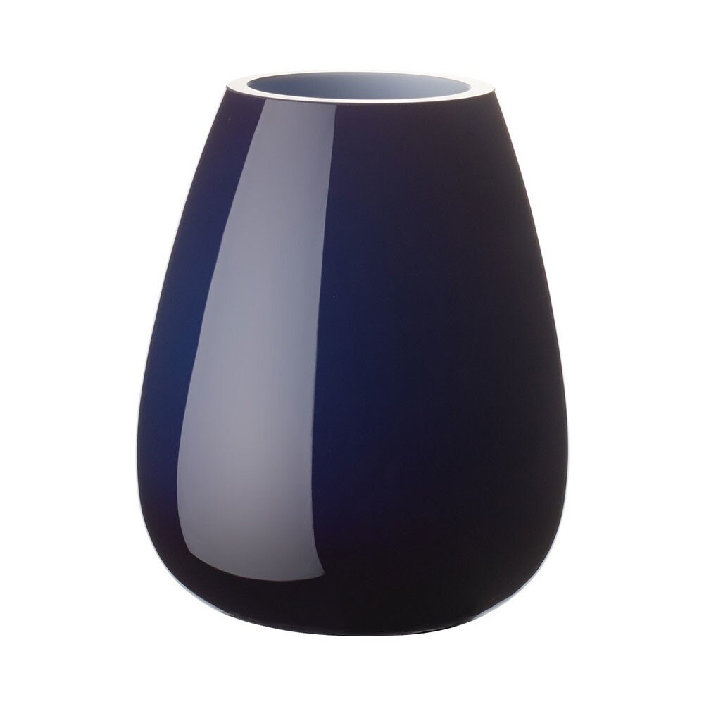 Vaza din sticla Midnight Sky, 12 cm, Negru/Mov