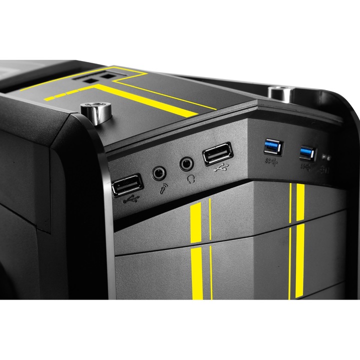 Carcasa Segotep Chariot TF, ATX Mid Tower, fara sursa, Negru