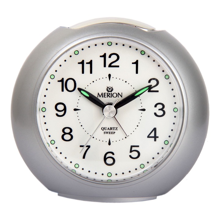 Ceas desteptator Merion 3842-1 argintiu