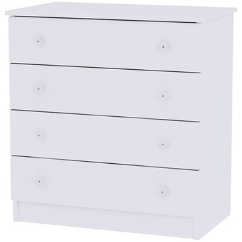 Comoda lemn Lorelli Classic, 4 sertare, 81 x 50 x 86 cm, Alb Comoda lemn Lorelli Classic, 4 sertare, 81 x 50 x 86 cm, Alb