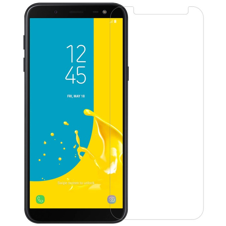 Комплект два Стъклени протектора Tempered Glass за Samsung Galaxy J6 2018, Прозрачен