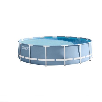 Piscina Intex Prism Frame, Rotunda Cadru Metal, Familie Copii Relaxare, 457 x 107 cm, SET Complet Piscina Intex Prism Frame, Rotunda Cadru Metal, Familie Copii Relaxare, 457 x 107 cm, SET Complet