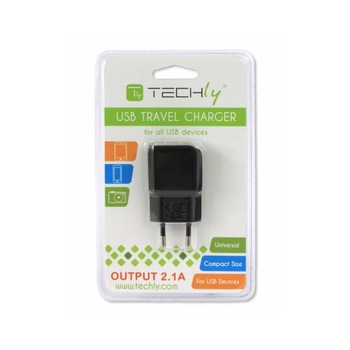 Incarcator de retea USB de 5V, 2.1A, Negru Incarcator de retea USB de 5V, 2.1A, Negru