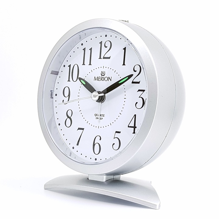 Ceas decorativ, Merion, Argintiu