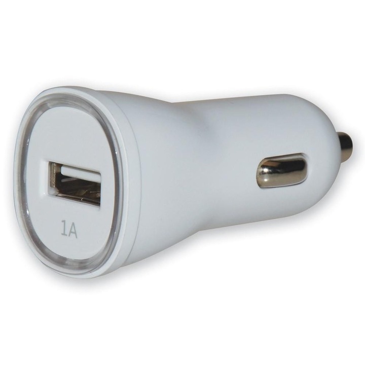 Töltő dupla USB porttal autós szivargyújtóhoz, Techly, 1A, 5V