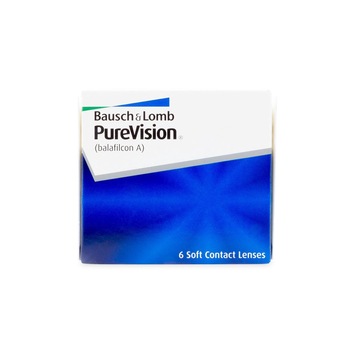 Lentile de contact cu dioptrie -2.50, Bausch&Lomb PureVision, 6 bucati/cutie Lentile de contact cu dioptrie -2.50, Bausch&Lomb PureVision, 6 bucati/cutie
