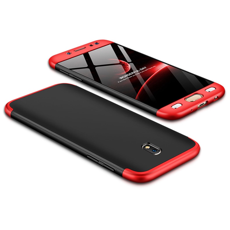 Husa Full Cover 360 GKK Samsung Galaxy J3 2017 J330, J3 Pro 2017 - Negru-Rosu