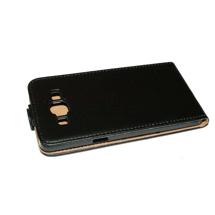 Кейс за Samsung Galaxy A5 A500F от еко кожа модел flexi slim цвят Черен