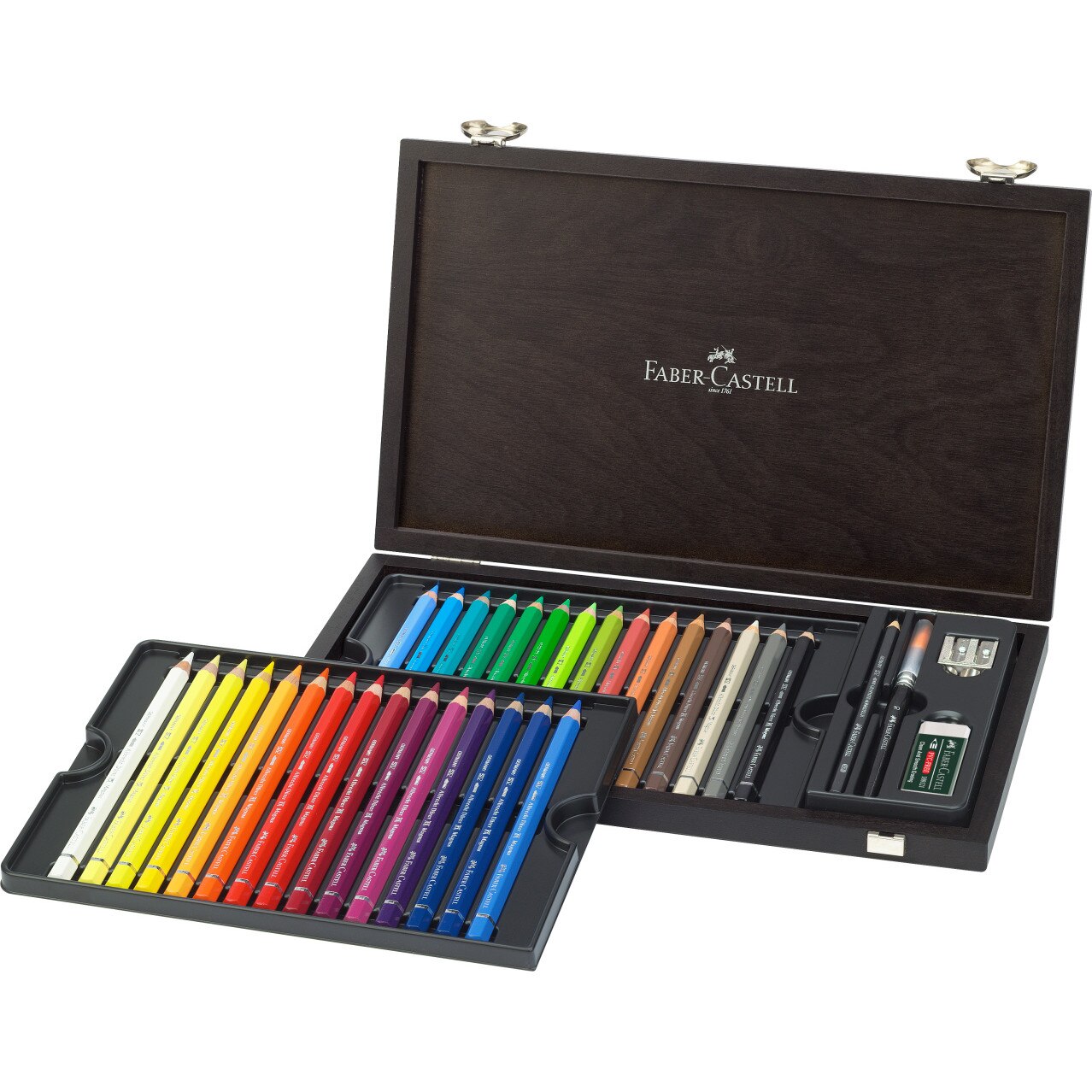 Cutie lemn Albrecht Durer Magnus 30 creioane + pensula + creion grafit + accesorii