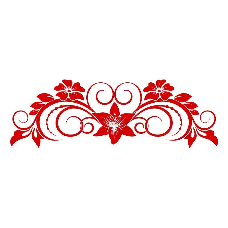 Sticker Decorativ - SMAER - PASSION & HARMONY - 60cm x 20cm - Rosu