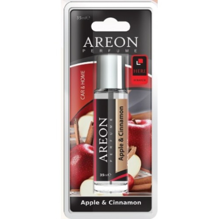 Odorizant auto Lichid Areon Perfume 35 ml blister Apple&Cinnamon