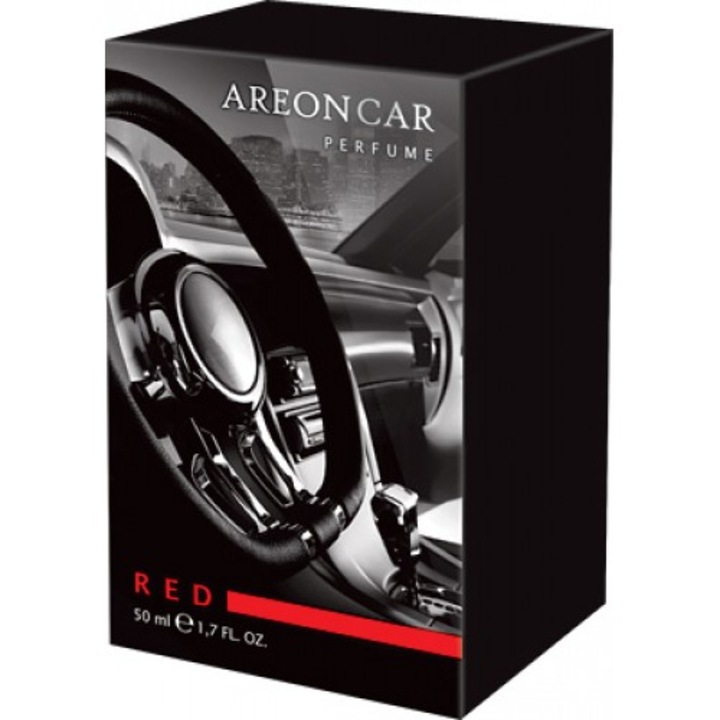 Areon PARFUM 50ML STICLA Parfum pentru masina rosu