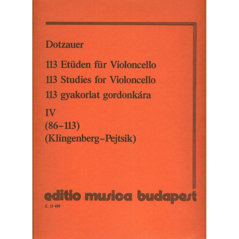 Dotzauer, Justus Johann Friedrich: 113 Studies 4