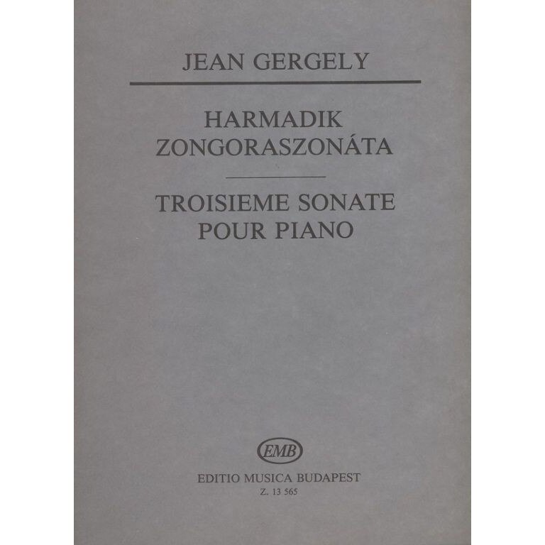 Gergely, Jean: Sonata No. 3