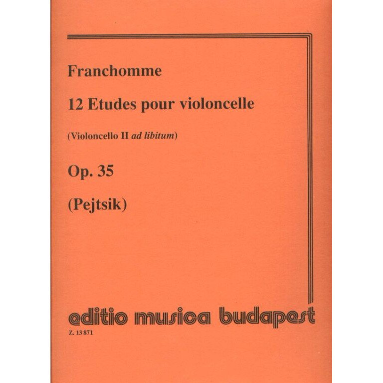 Franchomme, Auguste-Joseph: 12 Etudes (violoncello II ad lib.) Op. 35