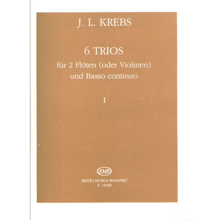 Krebs, Johann Ludwig: 6 Trios für 2 Flöten (oder Violinen) und Basso Continuo 1
