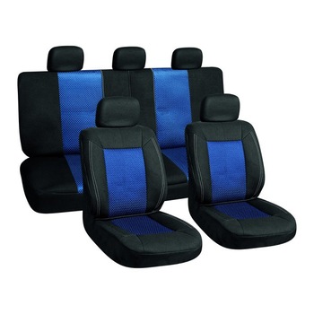 Set 3 bucati husa scaun auto, Automax, albastru Set 3 bucati husa scaun auto, Automax, albastru