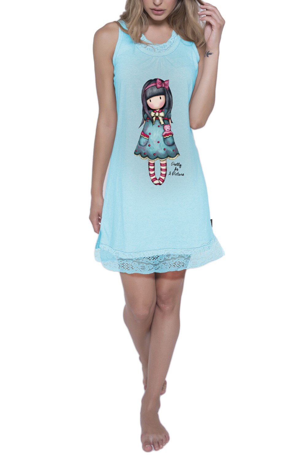 Camasa noapte dama Gorjuss - Pretty as a picture, XL