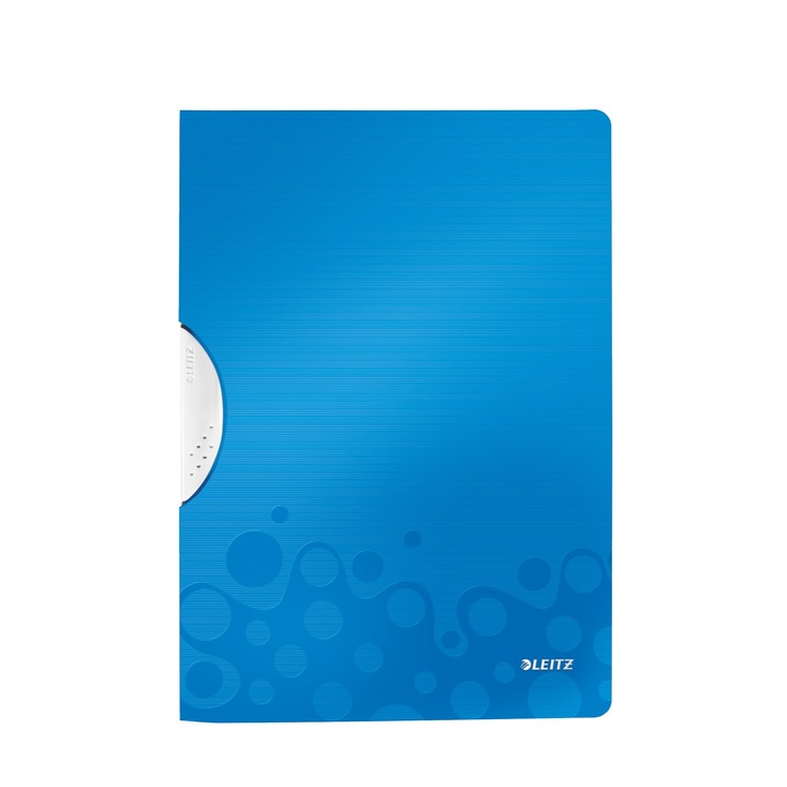 Папка Leitz ColorClip PP, Със закопчаване, Син
