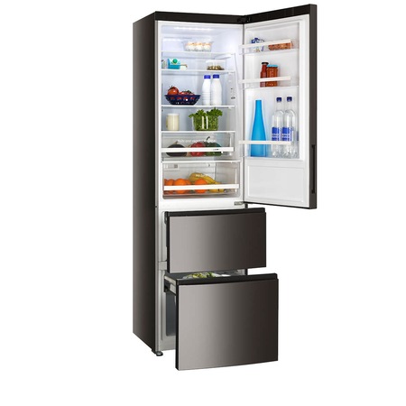 Combina Frigorifica Haier A2FE635CSJ, 347 l, Clasa A+, Full No Frost, H 190 cm, Argintiu