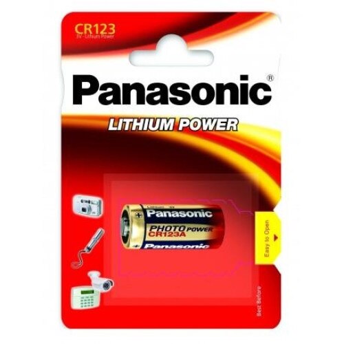 Baterie Panasonic Lithium CR123A, 3V, 1 Bucata