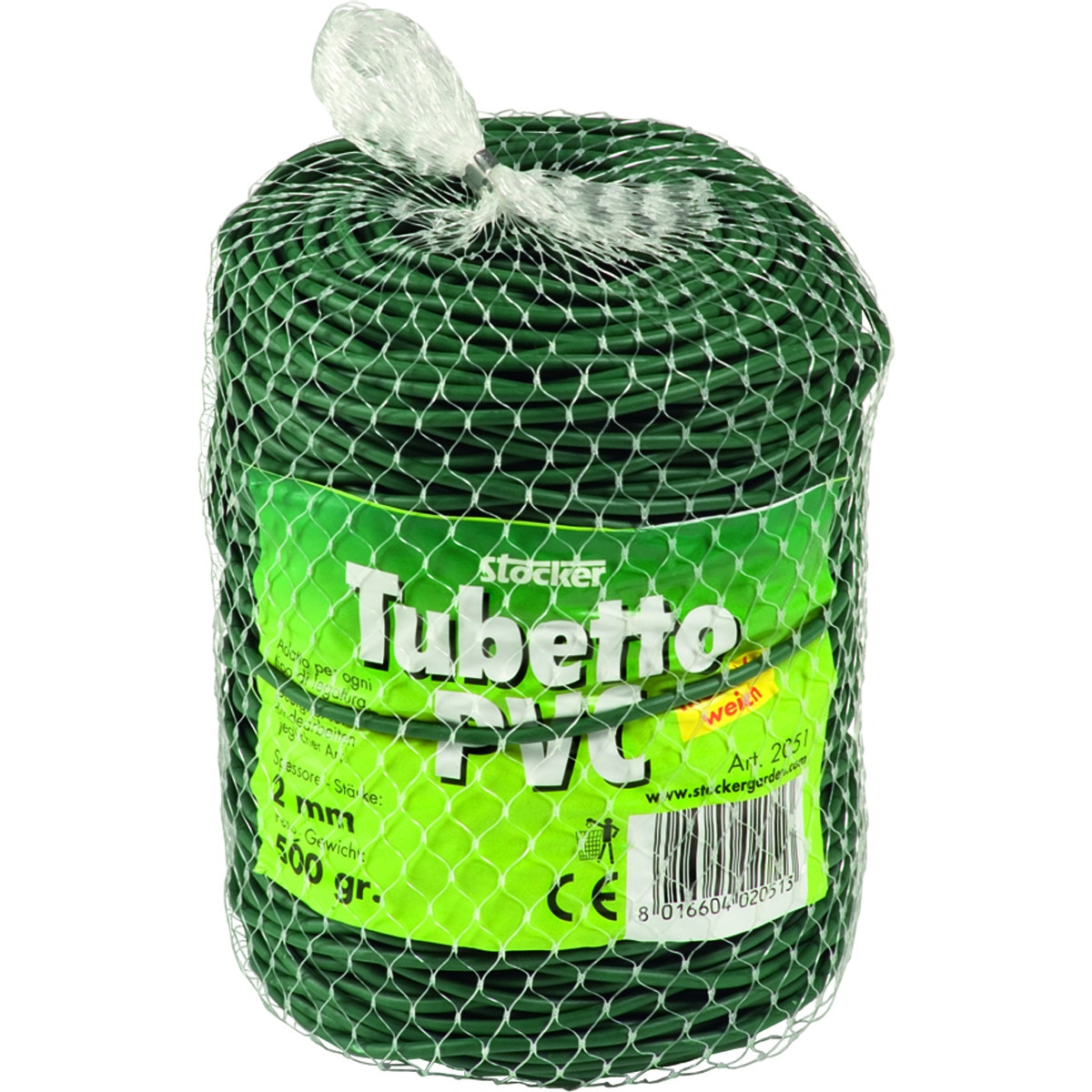 Fir din plastic Tubetto (PVC) moale pentru legat, Ø 2 mm, 500 gr