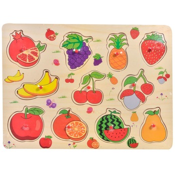 Puzzle Incastru fructe, 30x22 cm Puzzle Incastru fructe, 30x22 cm