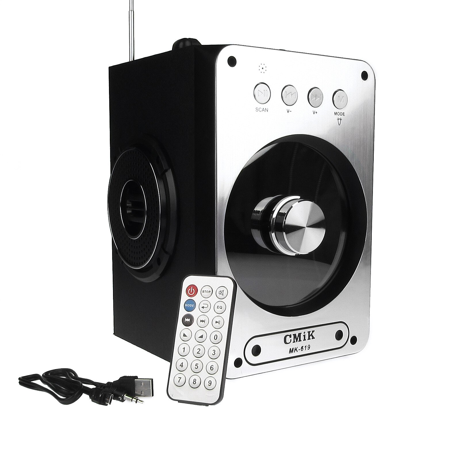 Boxa Bluetooth Portabila Karaoke Radio FM, TF, MP3, USB