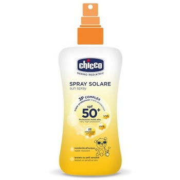 Spray Chicco Protectie Solara Dermopediatrica SPF 50+ 150 ml Spray Chicco Protectie Solara Dermopediatrica SPF 50+ 150 ml